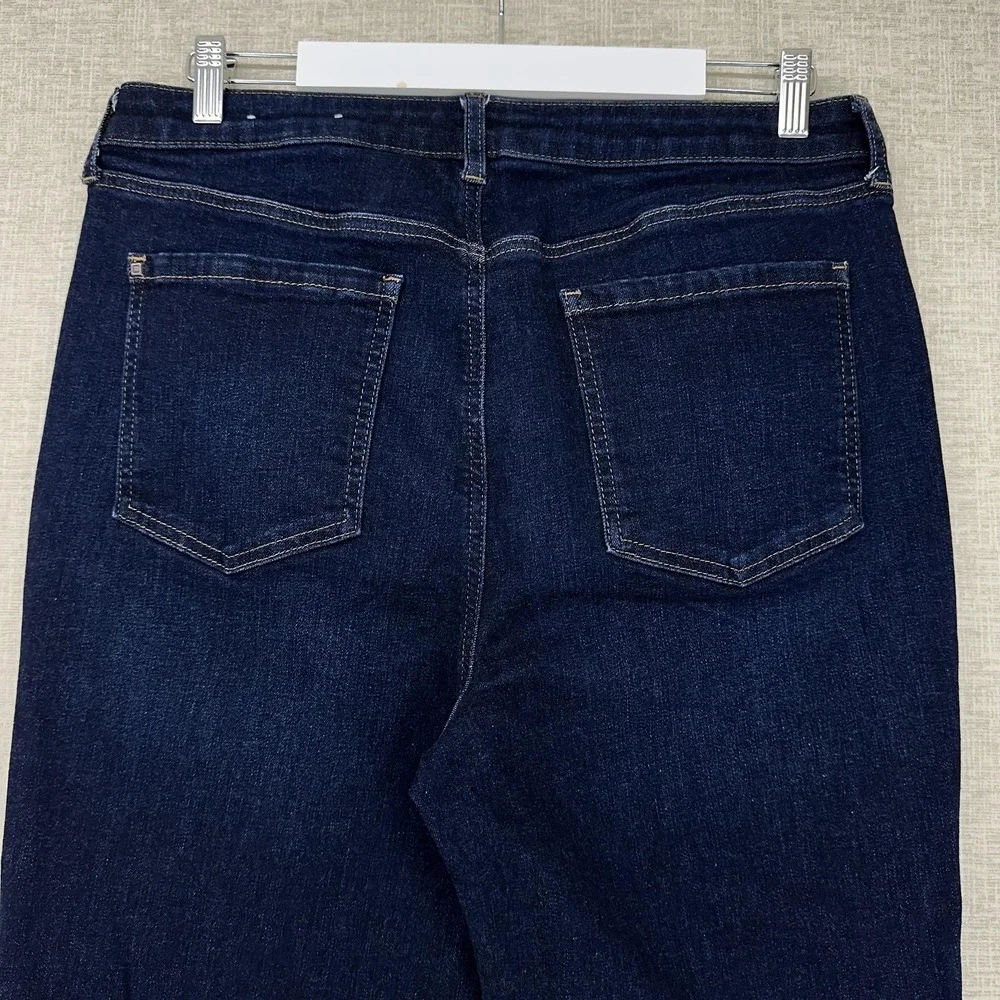 Chico's DefineMe‎ Denim Jeans Womens 14R Dark Wash High Rise Slim Leg Stretch
